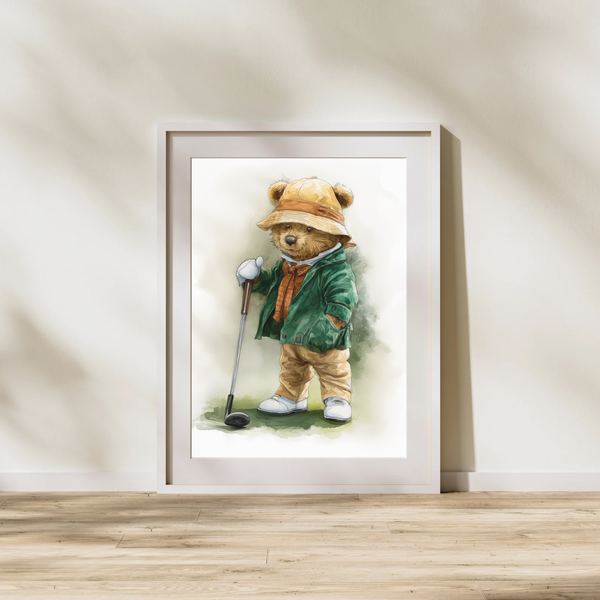 The Golfing Bear - Reading The Putt