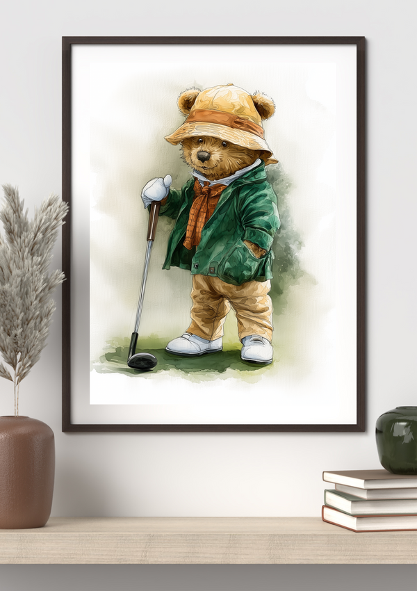 The Golfing Bear - Reading The Putt