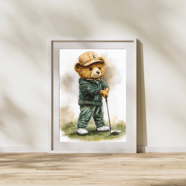 The Golfing Bear - Awaiting the Shot