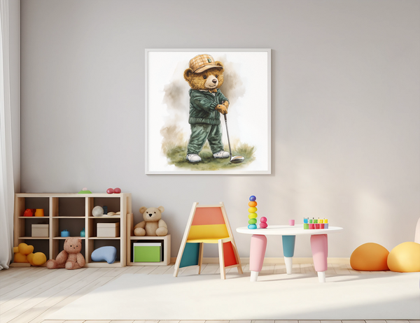 The Golfing Bear - Awaiting the Shot
