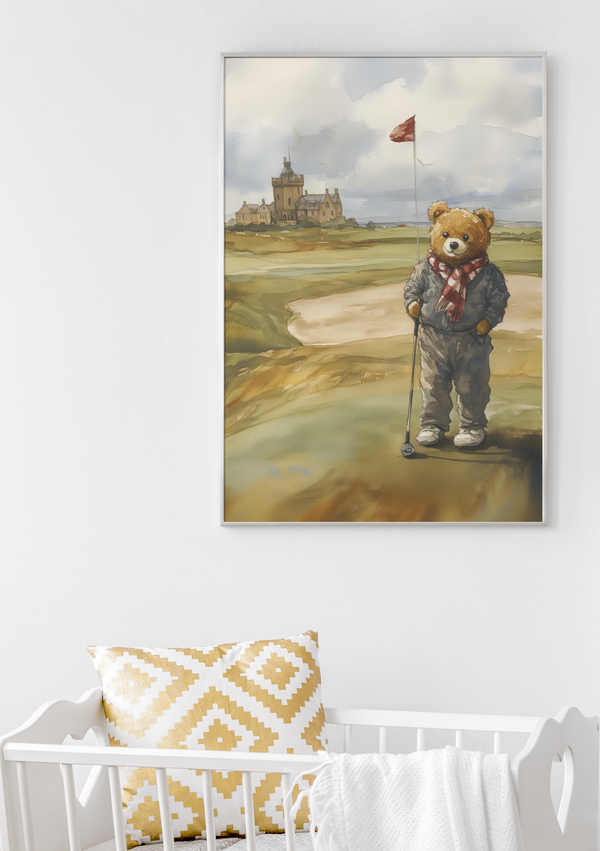 The Golfing Bear - Scotland (Print)