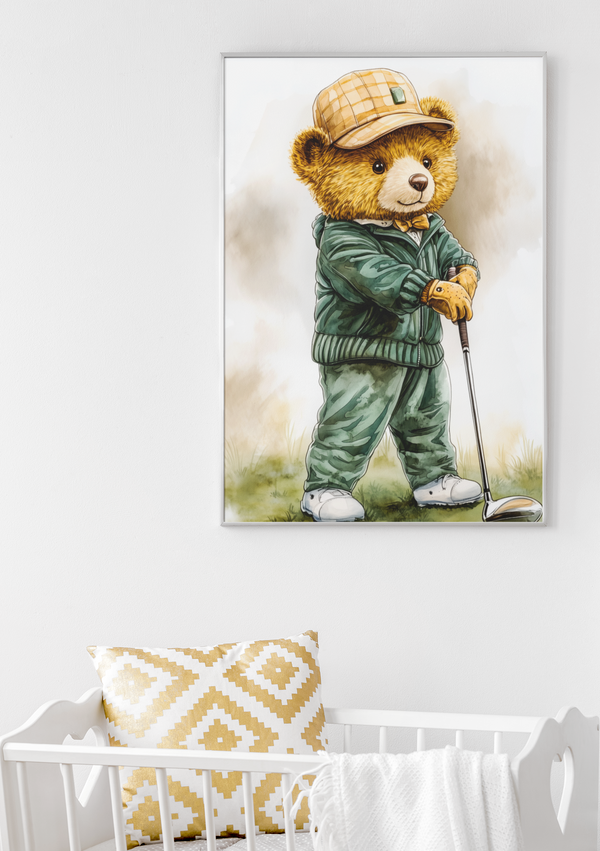 The Golfing Bear - Awaiting the Shot