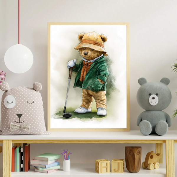 The Golfing Bear - Reading The Putt