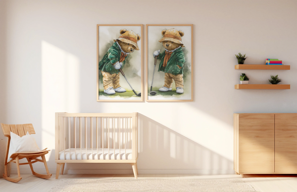 The Golfing Bear - Reading The Putt